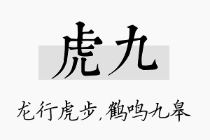 虎九名字的寓意及含义