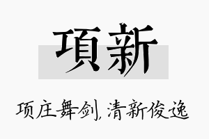 项新名字的寓意及含义