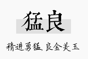 猛良名字的寓意及含义