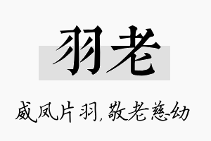 羽老名字的寓意及含义