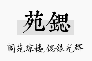 苑锶名字的寓意及含义