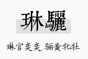 琳骊名字的寓意及含义