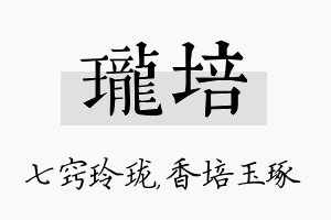 珑培名字的寓意及含义