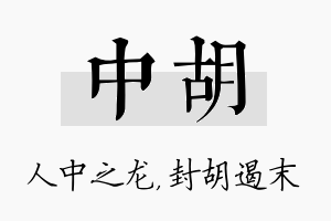 中胡名字的寓意及含义