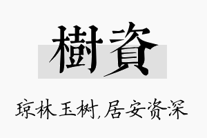 树资名字的寓意及含义