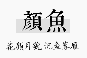 颜鱼名字的寓意及含义