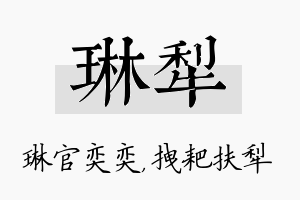 琳犁名字的寓意及含义