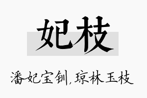 妃枝名字的寓意及含义