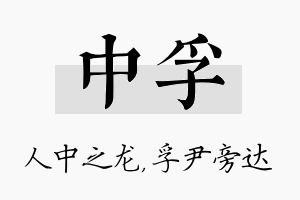 中孚名字的寓意及含义