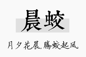 晨蛟名字的寓意及含义