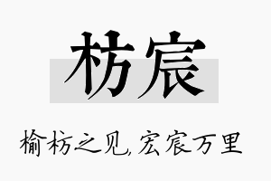 枋宸名字的寓意及含义