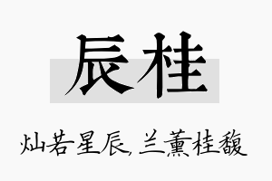 辰桂名字的寓意及含义