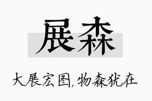 展森名字的寓意及含义