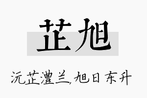 芷旭名字的寓意及含义