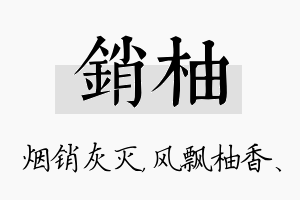 销柚名字的寓意及含义