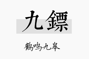 九镖名字的寓意及含义