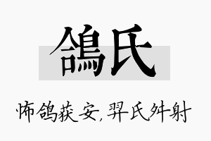 鸽氏名字的寓意及含义