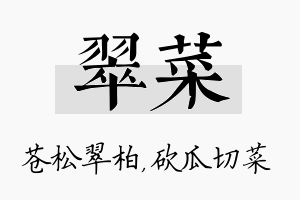 翠菜名字的寓意及含义