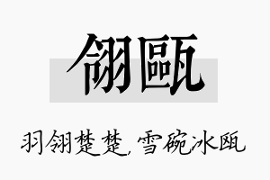 翎瓯名字的寓意及含义