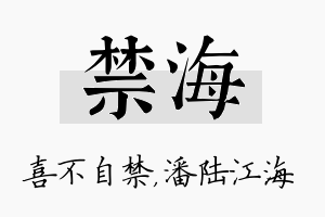 禁海名字的寓意及含义