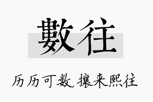 数往名字的寓意及含义