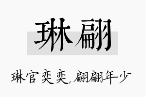 琳翩名字的寓意及含义