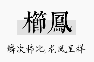 栉凤名字的寓意及含义