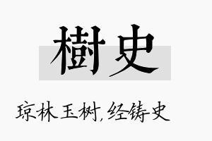 树史名字的寓意及含义