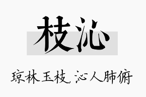 枝沁名字的寓意及含义