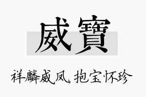 威宝名字的寓意及含义