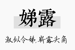 娣露名字的寓意及含义