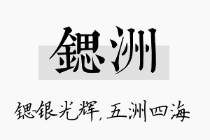 锶洲名字的寓意及含义