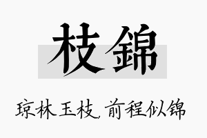 枝锦名字的寓意及含义