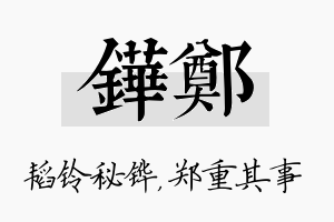 铧郑名字的寓意及含义