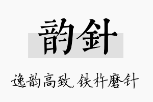 韵针名字的寓意及含义