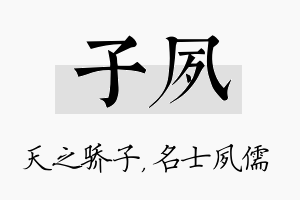 子夙名字的寓意及含义