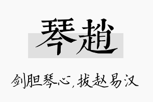 琴赵名字的寓意及含义