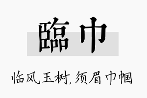 临巾名字的寓意及含义