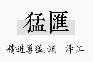 猛汇名字的寓意及含义