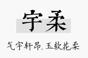 宇柔名字的寓意及含义