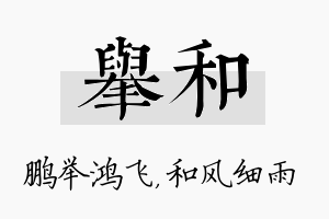 举和名字的寓意及含义