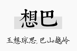 想巴名字的寓意及含义