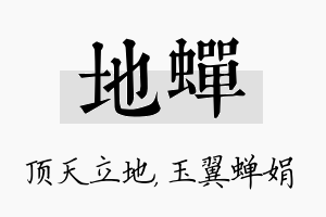 地蝉名字的寓意及含义