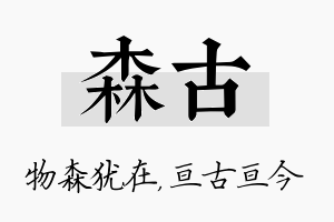 森古名字的寓意及含义