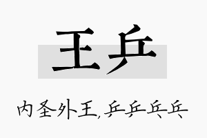 王乒名字的寓意及含义