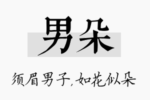 男朵名字的寓意及含义