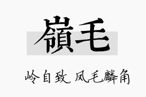 岭毛名字的寓意及含义