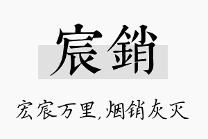 宸销名字的寓意及含义