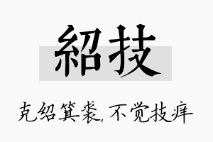 绍技名字的寓意及含义