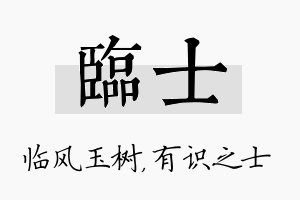 临士名字的寓意及含义